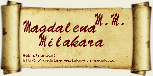 Magdalena Milakara vizit kartica